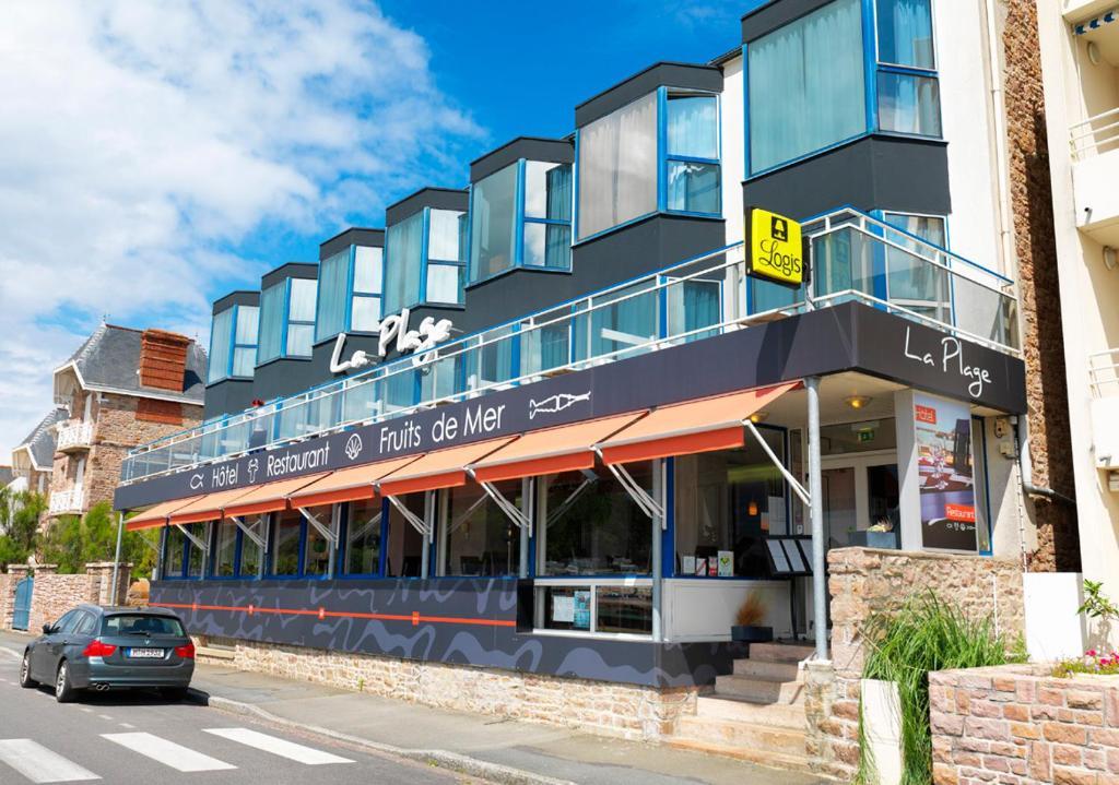 Hotel De La Plage Erquy Bagian luar foto