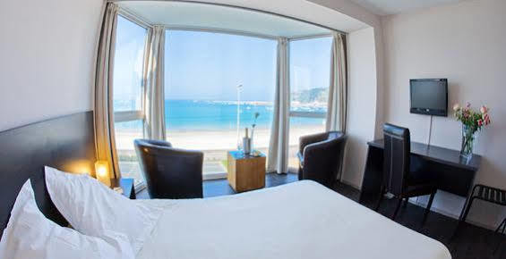 Hotel De La Plage Erquy Bagian luar foto